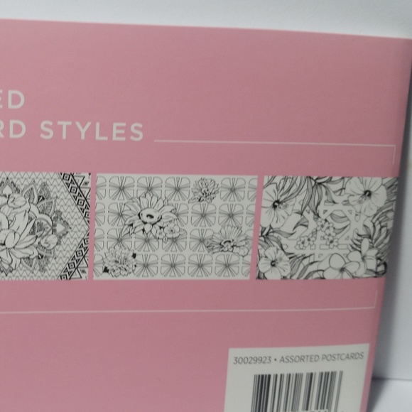 Adult Coloring Color Your Own Postcard Flowers - Picture 8 of 9